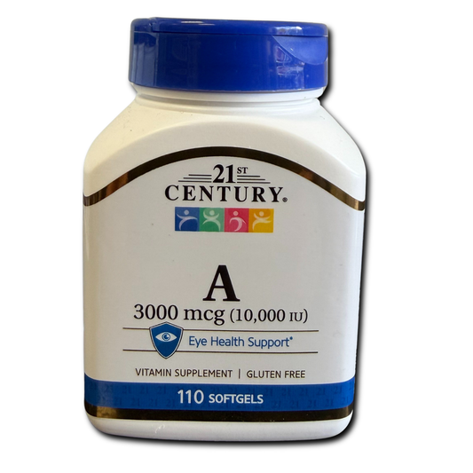 Vitamin A 3000mcg (10,000 IU) 110 Softgels