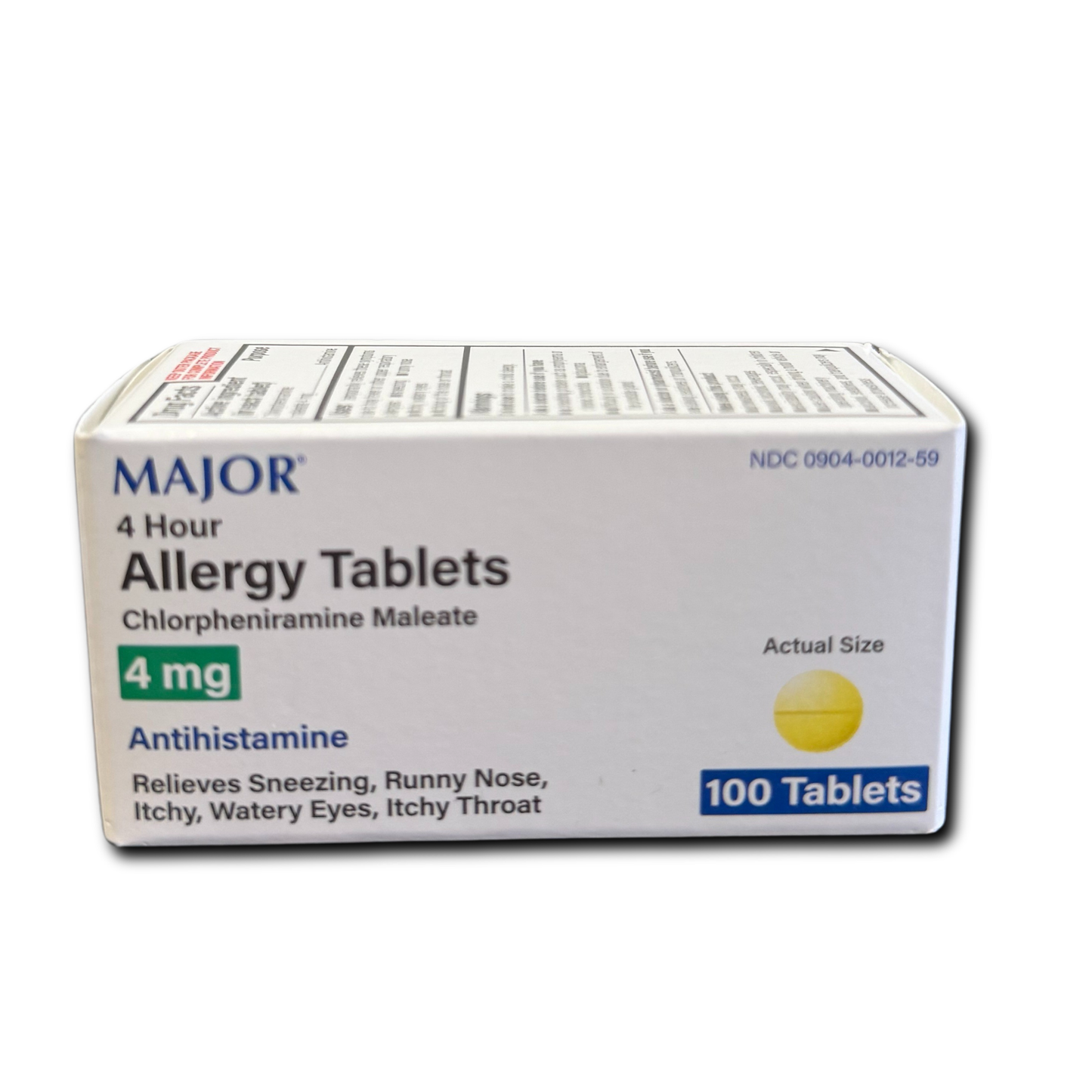 4 Hour Allergy Tablets Chlorpheniramine Maleate