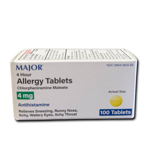 4 Hour Allergy Tablets Chlorpheniramine Maleate