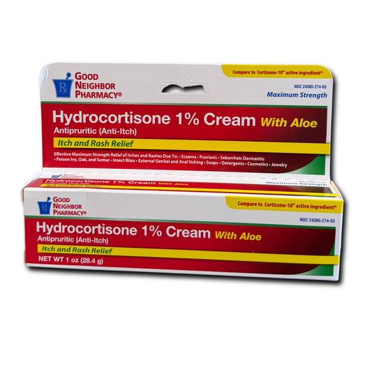Hydrocortisone 1% Cream W/ Aloe